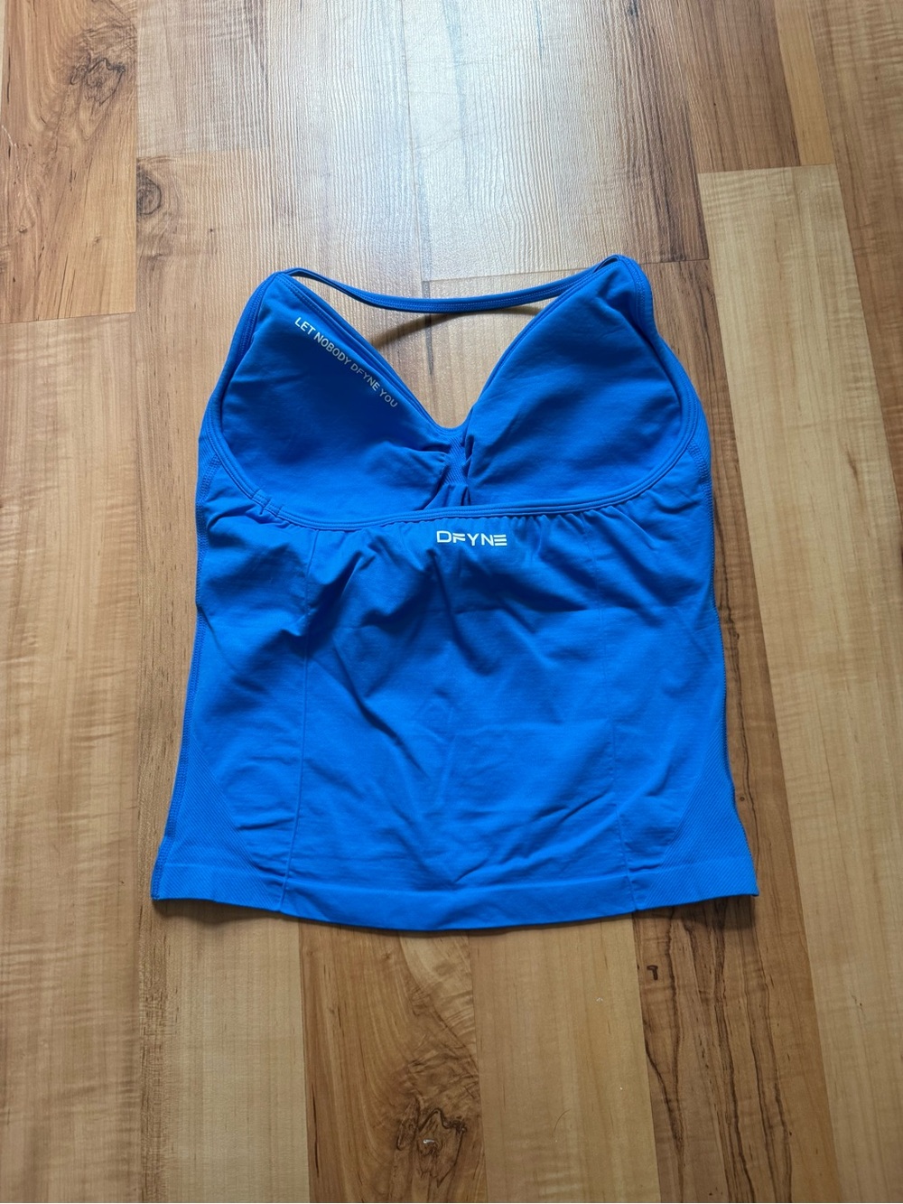 Electric Blue dfyne impact strappy top size medium - Picture 2 of 3